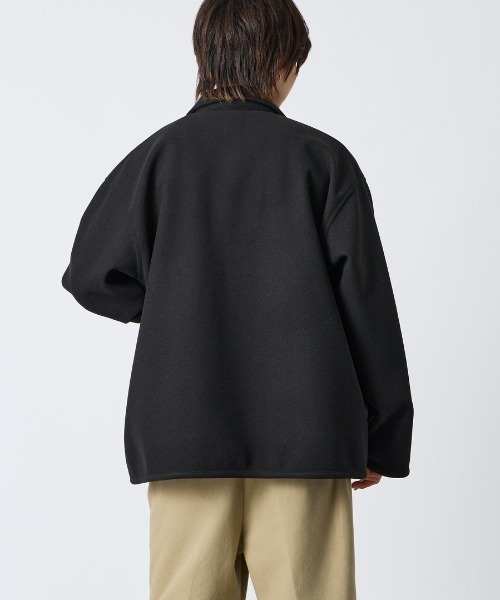 DANTON（ダントン）の「【WEB限定】[DANTON/ダントン] ブラッシュドジャージー カバーオールジャケット（カバーオール・レディース・ブラック/ベージュ・40/42）」の22枚目の写真