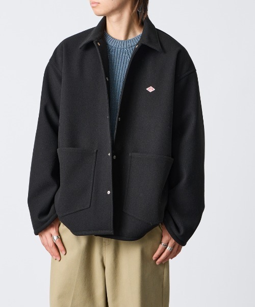 DANTON（ダントン）の「【WEB限定】[DANTON/ダントン] ブラッシュドジャージー カバーオールジャケット（カバーオール・レディース・ブラック/ベージュ・40/42）」の20枚目の写真
