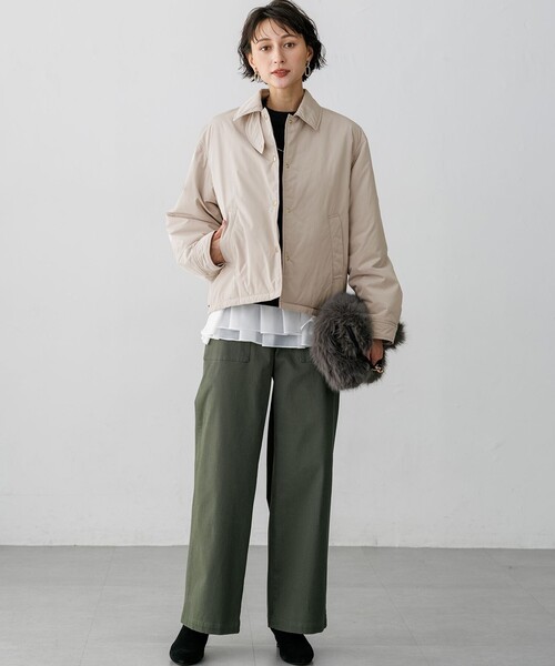 23区 S(ニジュウサンクチイサイサイズ)の「ピュアカシミヤ ハーフスリーブ ハイネック ニット(ニット/セーター・レディース・スカイブルー系/ライトグレー系/黄土色系・32)」の8枚目の写真