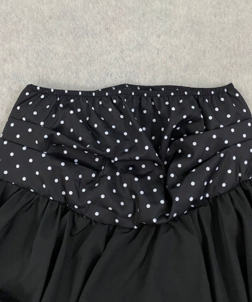 Ritzy(リッツィー)の「ドット切替 バルーンミニスカート(スカート・レディース・ブラック/ホワイト・L/S/M)」の10枚目の写真