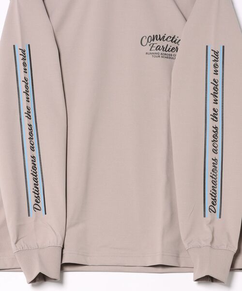 UNDERWRAPS（アンダーラップス）の「UVカット イージーケア バックプリント 長袖Tシャツ　ロンT（Tシャツ/カットソー・メンズ・グレイッシュベージュ/ホワイト/ブラック・M/L/LL）」の5枚目の写真