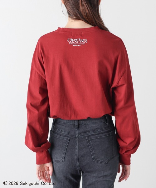 Honeys(ハニーズ)の「モンチッチ/ロンT(Tシャツ/カットソー・レディース・オートミール/ブラック/アイボリー/レンガ・S/M/LL/L/3L)」の5枚目の写真