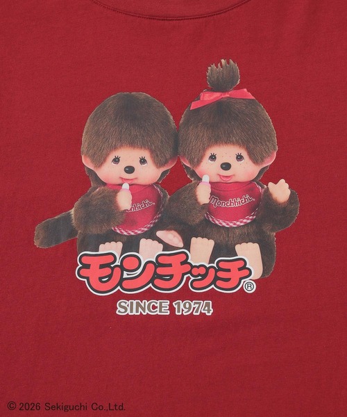 Honeys(ハニーズ)の「モンチッチ/ロンT(Tシャツ/カットソー・レディース・オートミール/ブラック/アイボリー/レンガ・S/M/LL/L/3L)」の21枚目の写真