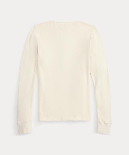 RRL(ダブル アール エル)の「ストレッチ ワッフルニット ヘンリーネック シャツ(Tシャツ/カットソー・レディース・ナチュラル・3/4/2/1)」の7枚目の写真