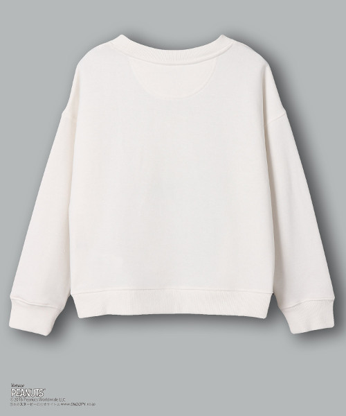 E hyphen world gallery（イーハイフンワールドギャラリー）の「スヌーピーふき出しスウェット（スウェット・レディース・オフホワイト/杢グレー/ネイビー・FREE）」の4枚目の写真