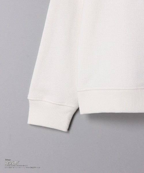 E hyphen world gallery（イーハイフンワールドギャラリー）の「スヌーピーふき出しスウェット（スウェット・レディース・オフホワイト/杢グレー/ネイビー・FREE）」の7枚目の写真