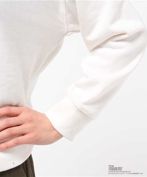 E hyphen world gallery（イーハイフンワールドギャラリー）の「スヌーピーふき出しスウェット（スウェット・レディース・オフホワイト/杢グレー/ネイビー・FREE）」の14枚目の写真