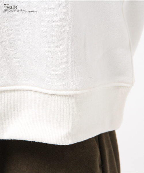 E hyphen world gallery（イーハイフンワールドギャラリー）の「スヌーピーふき出しスウェット（スウェット・レディース・オフホワイト/杢グレー/ネイビー・FREE）」の15枚目の写真