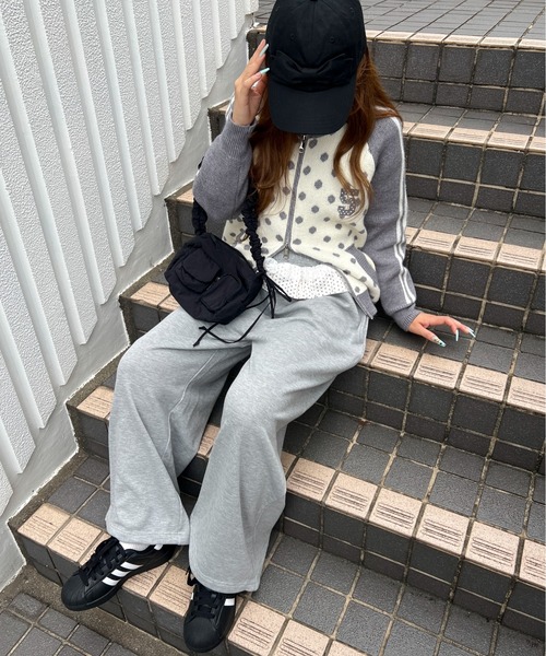 WC(ダブル シー)の「《セットアップOK◎》パッチワークスウェットパンツ(その他パンツ・レディース・グレー/ピンク/ブラウン・FREE)」の8枚目の写真