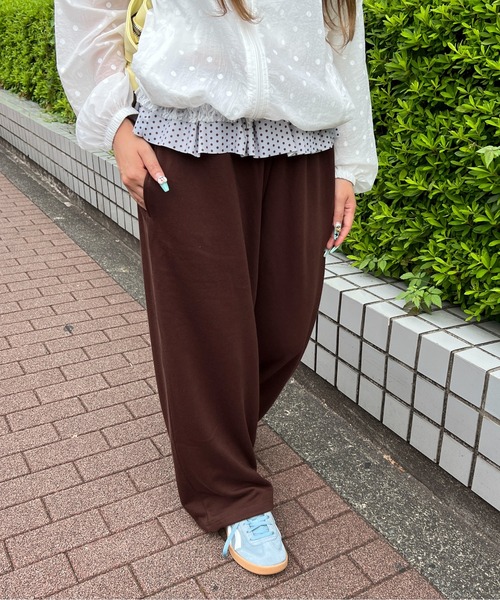 WC(ダブル シー)の「《セットアップOK◎》パッチワークスウェットパンツ(その他パンツ・レディース・グレー/ピンク/ブラウン・FREE)」の9枚目の写真