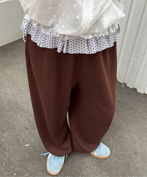 WC(ダブル シー)の「《セットアップOK◎》パッチワークスウェットパンツ(その他パンツ・レディース・グレー/ピンク/ブラウン・FREE)」の14枚目の写真