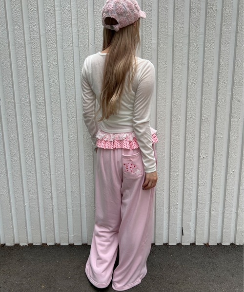 WC(ダブル シー)の「《セットアップOK◎》パッチワークスウェットパンツ(その他パンツ・レディース・グレー/ピンク/ブラウン・FREE)」の21枚目の写真