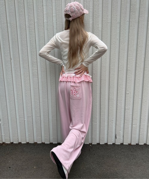 WC(ダブル シー)の「《セットアップOK◎》パッチワークスウェットパンツ(その他パンツ・レディース・グレー/ピンク/ブラウン・FREE)」の22枚目の写真