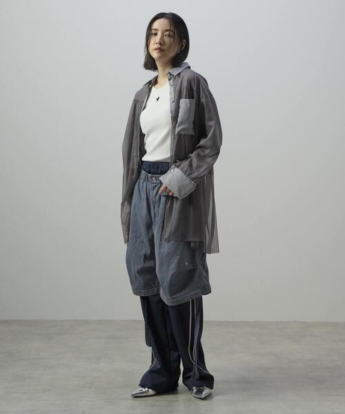 CONVERSE TOKYO（コンバーストウキョウ）の「SIDE LINE LOOSE TRACK PANTS（その他パンツ・レディース・ブラック/カーキ/チャコールグレー/ライトグレー・SMALL/MEDIUM/LARGE）」の15枚目の写真
