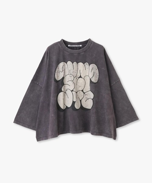 anna sui nyc(アナ スイ エヌ ワイ シー)の「anna sui nyc / アナスイエヌワイシー Graffiti BIG Tシャツ(Tシャツ/カットソー・レディース・ライトグリーン/ブラック・FREE)」の3枚目の写真