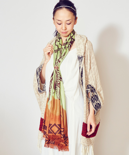 チャイハネ(チャイハネ)の「【チャイハネ】トライバルストールリング(ストール/ショール・レディース・その他・FREE)」の2枚目の写真