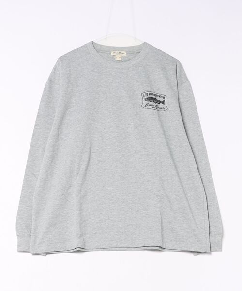 Eddie Bauer(エディーバウアー)の「プリント 長袖 Tシャツ(Tシャツ/カットソー・メンズ・ライトブラウン/グレー/ホワイト・XL/L/XXL/M/S)」の3枚目の写真