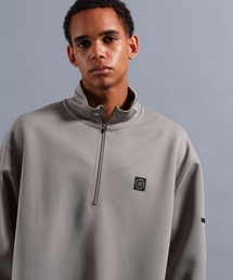 [NUMERALS]NO WORRIES DOUBLE KNIT HALF-ZIP PULLOVER