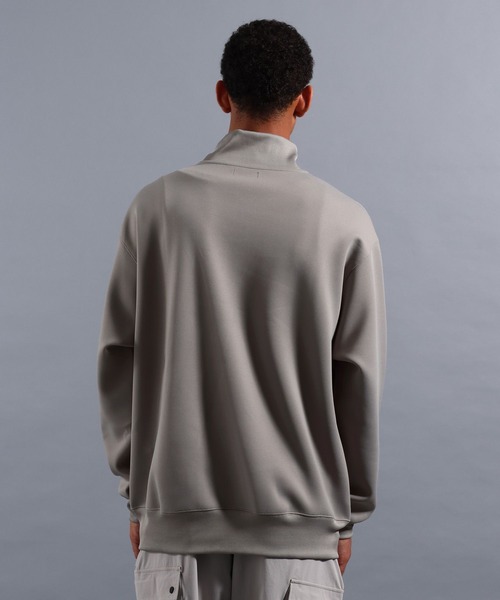 NUMERALS（ヌメラルズ）の「[NUMERALS]NO WORRIES DOUBLE KNIT HALF-ZIP PULLOVER（Tシャツ/カットソー・メンズ・グリーン/ブラック/グレー・MEDIUM/LARGE）」の21枚目の写真