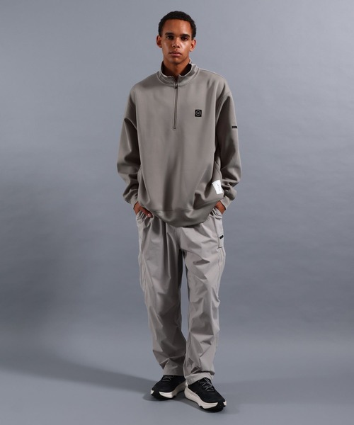 NUMERALS（ヌメラルズ）の「[NUMERALS]NO WORRIES DOUBLE KNIT HALF-ZIP PULLOVER（Tシャツ/カットソー・メンズ・グリーン/ブラック/グレー・MEDIUM/LARGE）」の9枚目の写真