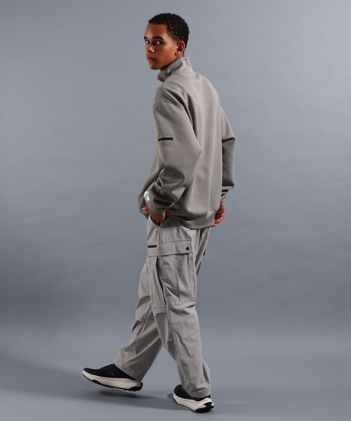 NUMERALS（ヌメラルズ）の「[NUMERALS]NO WORRIES DOUBLE KNIT HALF-ZIP PULLOVER（Tシャツ/カットソー・メンズ・グリーン/ブラック/グレー・MEDIUM/LARGE）」の10枚目の写真