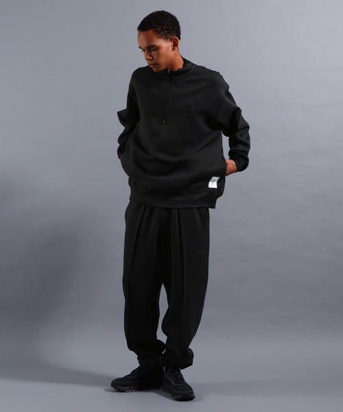 NUMERALS（ヌメラルズ）の「[NUMERALS]NO WORRIES DOUBLE KNIT HALF-ZIP PULLOVER（Tシャツ/カットソー・メンズ・グリーン/ブラック/グレー・MEDIUM/LARGE）」の5枚目の写真