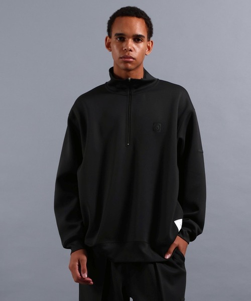 NUMERALS（ヌメラルズ）の「[NUMERALS]NO WORRIES DOUBLE KNIT HALF-ZIP PULLOVER（Tシャツ/カットソー・メンズ・グリーン/ブラック/グレー・MEDIUM/LARGE）」の7枚目の写真