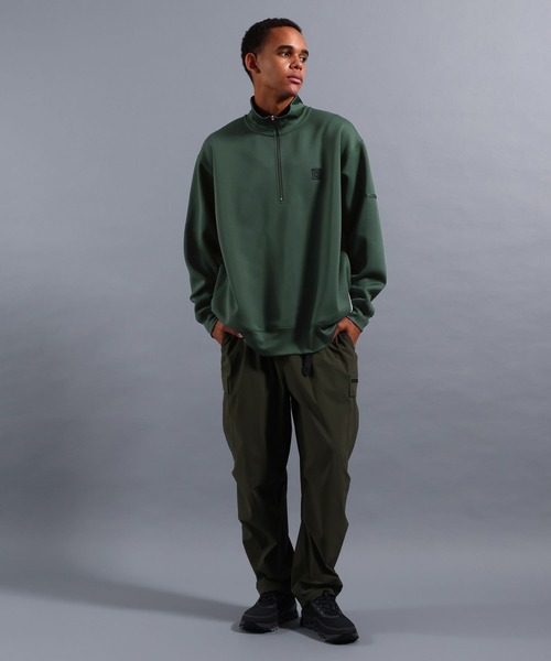 NUMERALS（ヌメラルズ）の「[NUMERALS]NO WORRIES DOUBLE KNIT HALF-ZIP PULLOVER（Tシャツ/カットソー・メンズ・グリーン/ブラック/グレー・MEDIUM/LARGE）」の14枚目の写真