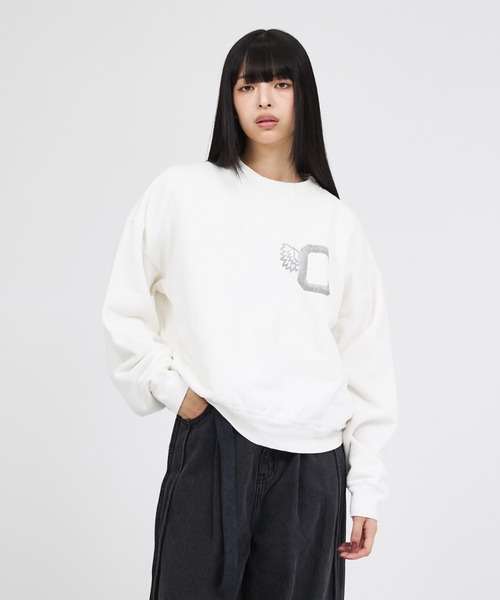 REMI RELIEF(レミレリーフ)の「【REMI RELIEF/レミレリーフ】ヴィンテージ裏地クルースウェット/ヴィンテージ/スウェット(スウェット・レディース・ブラック/レッド/ホワイト・フリー)」の6枚目の写真