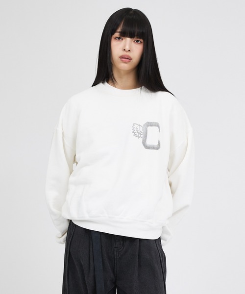 REMI RELIEF(レミレリーフ)の「【REMI RELIEF/レミレリーフ】ヴィンテージ裏地クルースウェット/ヴィンテージ/スウェット(スウェット・レディース・ブラック/レッド/ホワイト・フリー)」の7枚目の写真