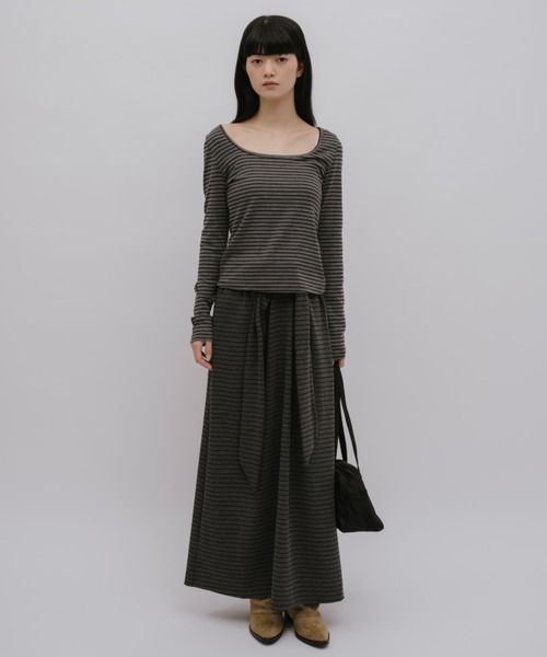 duei（デュイ）の「ボーダーロングスリーブカットソー（Tシャツ/カットソー・レディース・ライトグレー/グレー・FREE）」の20枚目の写真