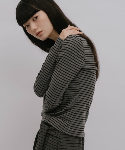 duei（デュイ）の「ボーダーロングスリーブカットソー（Tシャツ/カットソー・レディース・ライトグレー/グレー・FREE）」の17枚目の写真