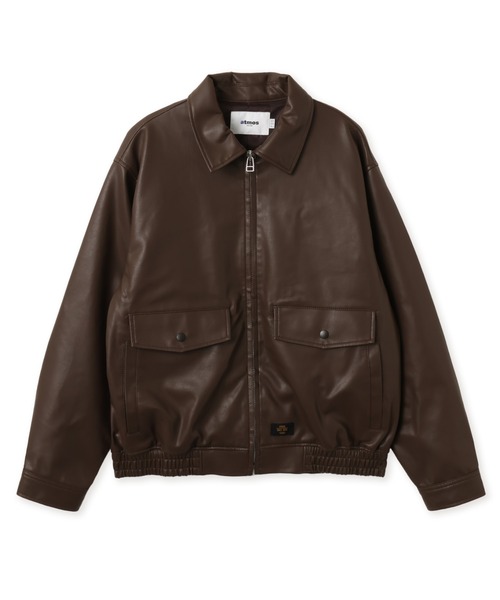 atmos（アトモス）の「atmos Synthetic Leather Jacket / アトモス シンセティック レザー ジャケット（その他アウター・メンズ・ブラウン/ブラック・XL/L/M）」の2枚目の写真
