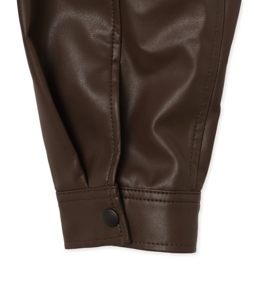atmos（アトモス）の「atmos Synthetic Leather Jacket / アトモス シンセティック レザー ジャケット（その他アウター・メンズ・ブラウン/ブラック・XL/L/M）」の16枚目の写真