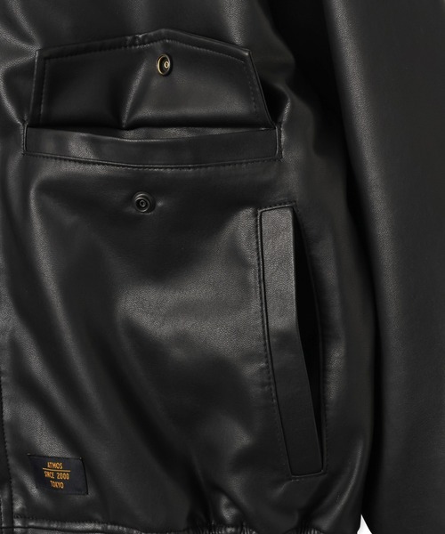 atmos（アトモス）の「atmos Synthetic Leather Jacket / アトモス シンセティック レザー ジャケット（その他アウター・メンズ・ブラウン/ブラック・XL/L/M）」の7枚目の写真