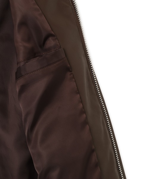 atmos（アトモス）の「atmos Synthetic Leather Jacket / アトモス シンセティック レザー ジャケット（その他アウター・メンズ・ブラウン/ブラック・XL/L/M）」の14枚目の写真