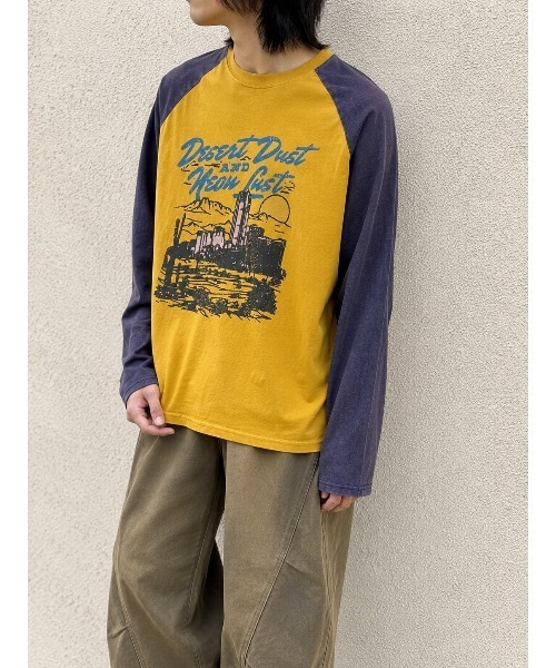 HOOK(フック)の「HOOK レーシンググラフィックラグランTEE(Tシャツ/カットソー・メンズ・ブラウン/イエロー・FREE)」の18枚目の写真