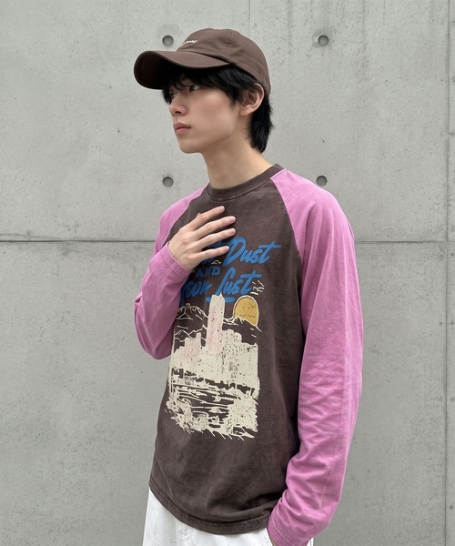 HOOK(フック)の「HOOK レーシンググラフィックラグランTEE(Tシャツ/カットソー・メンズ・ブラウン/イエロー・FREE)」の15枚目の写真