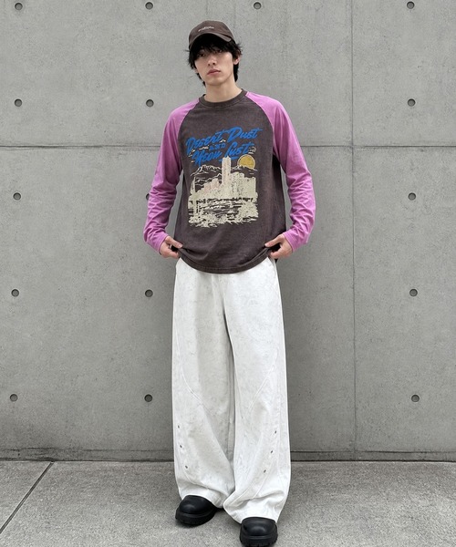 HOOK(フック)の「HOOK レーシンググラフィックラグランTEE(Tシャツ/カットソー・メンズ・ブラウン/イエロー・FREE)」の17枚目の写真