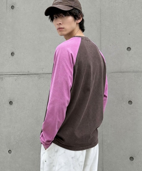 HOOK(フック)の「HOOK レーシンググラフィックラグランTEE(Tシャツ/カットソー・メンズ・ブラウン/イエロー・FREE)」の5枚目の写真