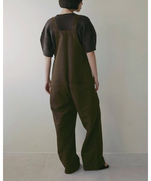 anuke（アンヌーク）の「Cotton Wide Salopette 62620304（その他パンツ・レディース・オフホワイト/ブラウン・38/36）」の10枚目の写真