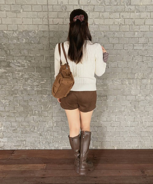 frunco(フランコ)の「【ZOZOTOWN限定】スエードショートパンツ(その他パンツ・レディース・ブラック/ブラウン・FREE)」の8枚目の写真