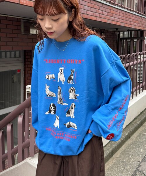 SOUNDSGOOOOD(サウンズグッド)の「【S.G】DOGプリント刺繍ヴィンテージスウェット(スウェット・メンズ・ブルー/ブラック/バーガンディー・ONE SIZE)」の13枚目の写真