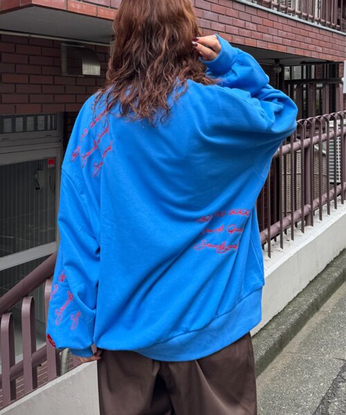 SOUNDSGOOOOD(サウンズグッド)の「【S.G】DOGプリント刺繍ヴィンテージスウェット(スウェット・メンズ・ブルー/ブラック/バーガンディー・ONE SIZE)」の15枚目の写真