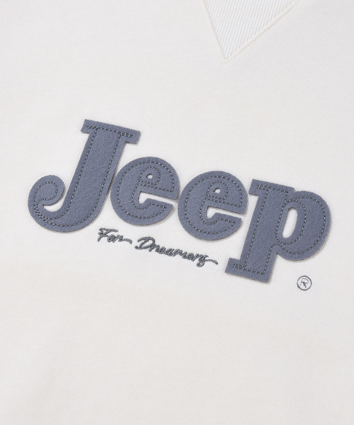 JEEP(ジープ)の「WOMEN セリフ ビッグロゴ スウェット (JR5TSF844IV)(スウェット・レディース・その他・MEDIUM/LARGE/X-LARGE/SMALL)」の4枚目の写真