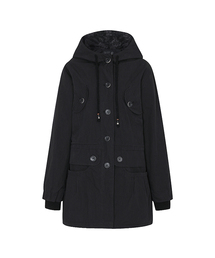 Orb Flap Hooded Parka (FL-064_Black)