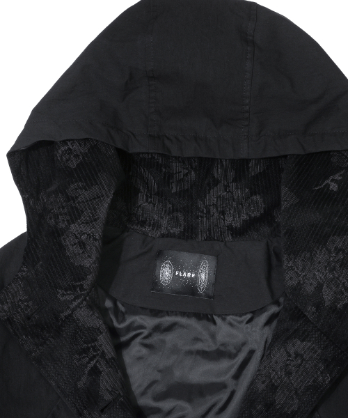 FLAREUP(フレアアップ)の「Orb Flap Hooded Parka (FL-064_Black)(その他アウター・レディース・ブラック・OS)」の3枚目の写真