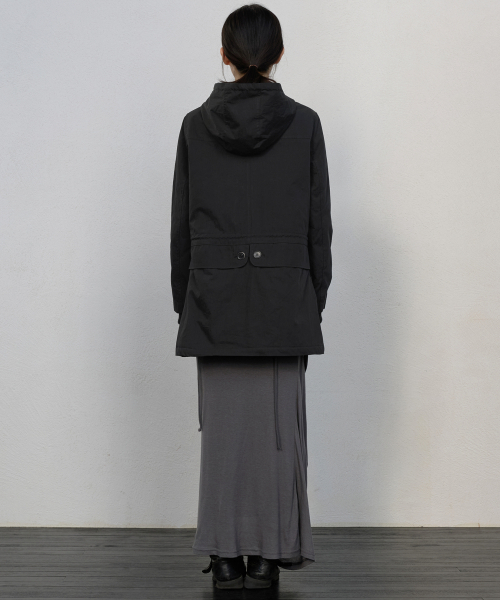 FLAREUP(フレアアップ)の「Orb Flap Hooded Parka (FL-064_Black)(その他アウター・レディース・ブラック・OS)」の9枚目の写真