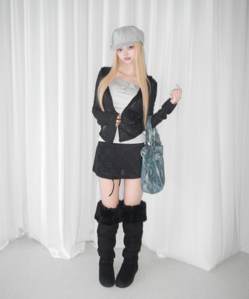 THEAIRTOWN(ジエアタウン)の「rosemary mini sk(スカート・レディース・アイボリー/ライトピンク/ミント/ブラック・FREE)」の11枚目の写真