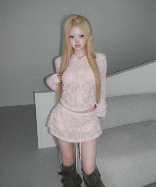 THEAIRTOWN(ジエアタウン)の「rosemary mini sk(スカート・レディース・アイボリー/ライトピンク/ミント/ブラック・FREE)」の7枚目の写真